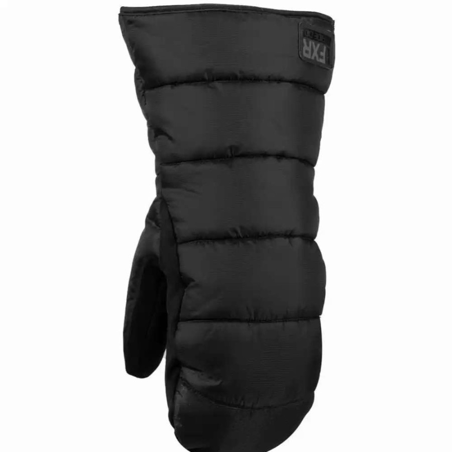 Snowmobile Gloves * | Fxr Racing F20 Aspen Mens Snowmobile Mitt Black