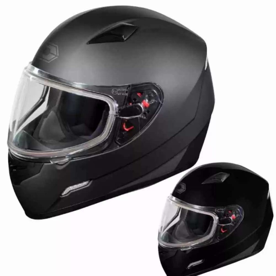 Snowmobile Helmets * | Castle X Mugello Mens Snowmobile Helmets Matte Black