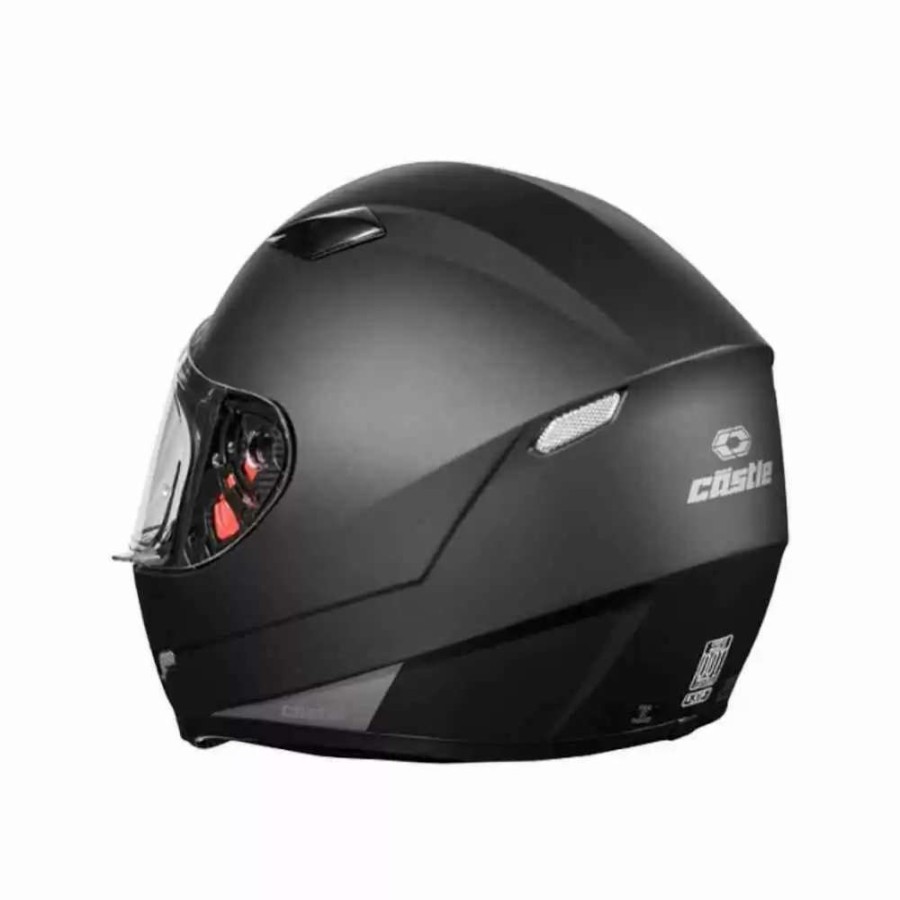 Snowmobile Helmets * | Castle X Mugello Mens Snowmobile Helmets Matte Black