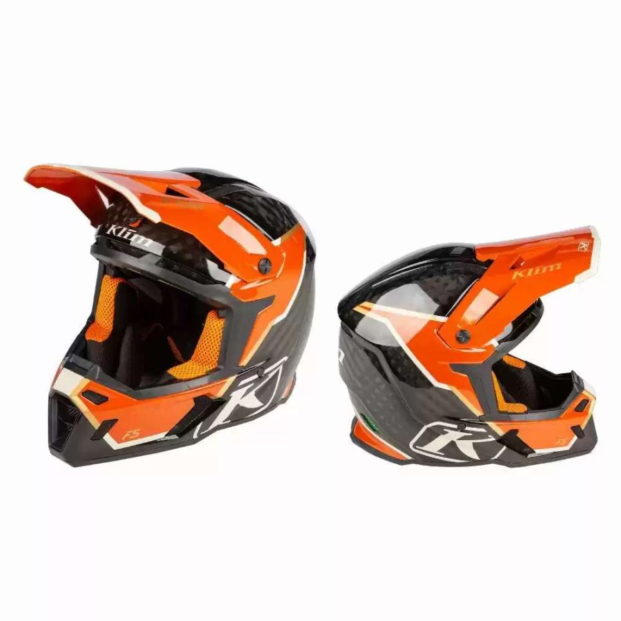 Snowmobile Helmets * | Klim F5 Koryod Topo Potter'S Clay Ece/Dot Mens Snowmobile Helmet