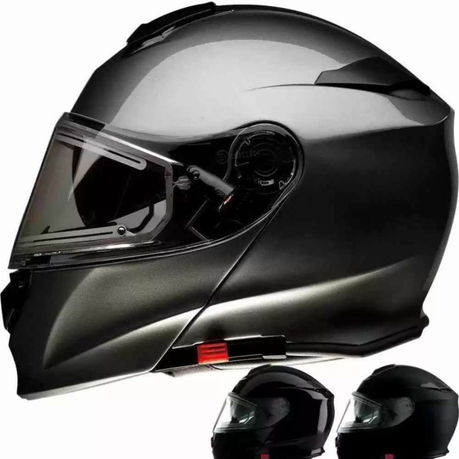 Snowmobile Helmets * | Z1R Solaris Electric Mens Modular Snowmobile Helmets