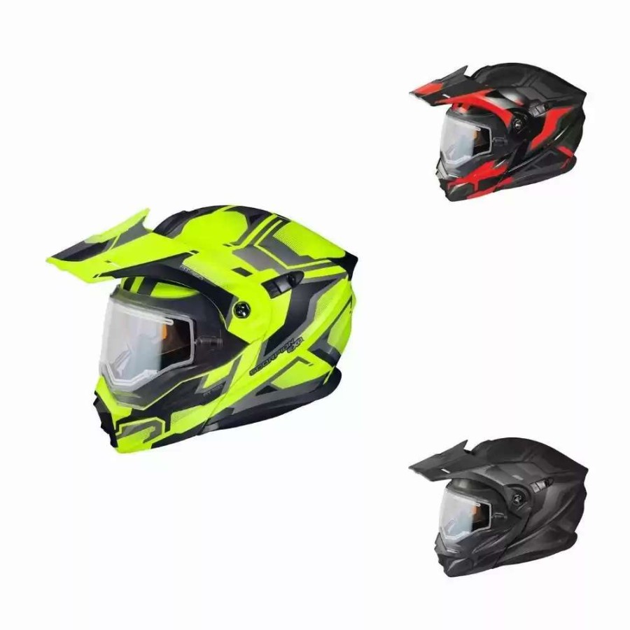 Snowmobile Helmets * | Scorpion Exo-At950 Ellwood Electric Shield Shield Snowmobile Helmet