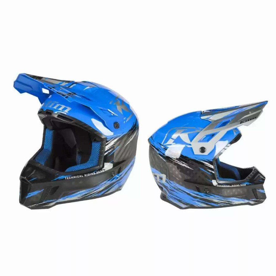 Snowmobile Helmets * | Klim F3 Carbon Pro Ece Mens Snowmobile Thrashed Helmet