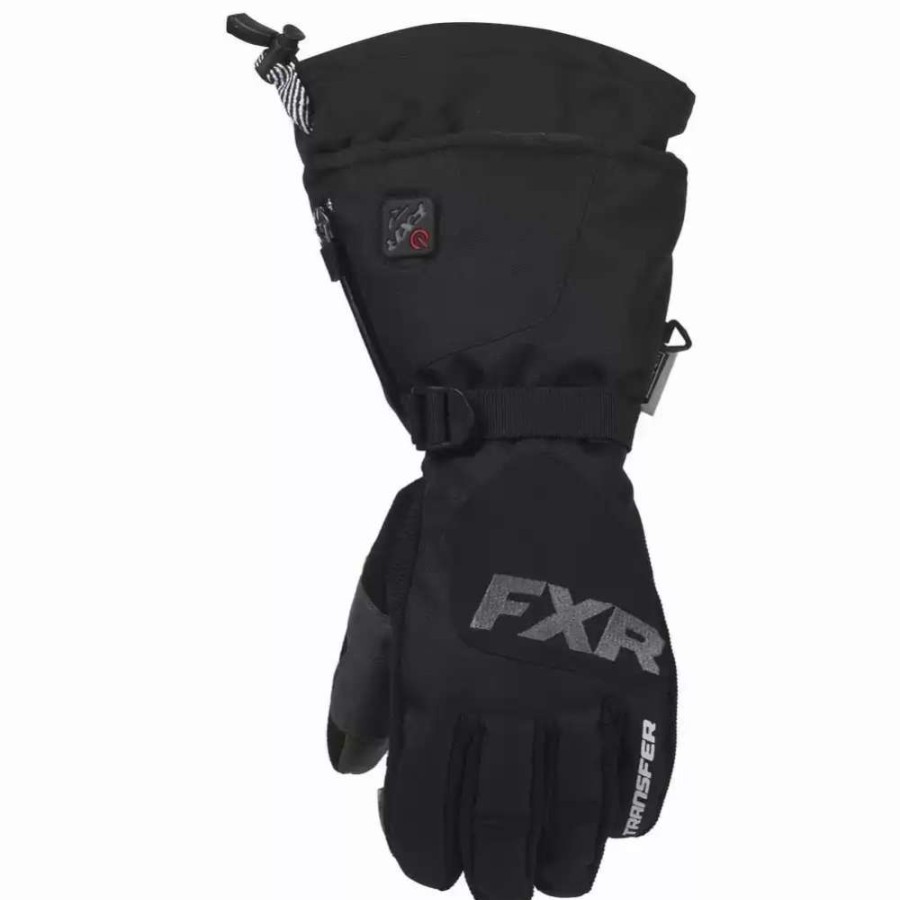 Snowmobile Gloves * | Fxr Racing F20 Heated Transfer Mens Snowmobile Glove Black