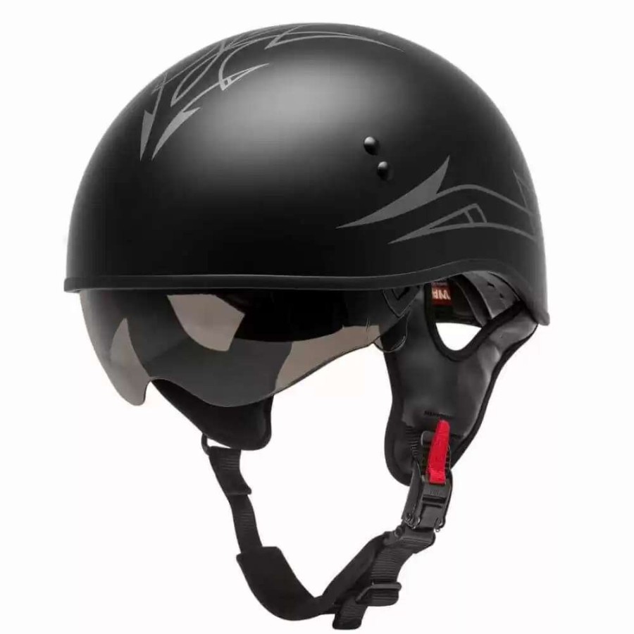 Snowmobile Helmets * | Gmax Hh-65 Naked Pin Helmet Matte Black/Silver