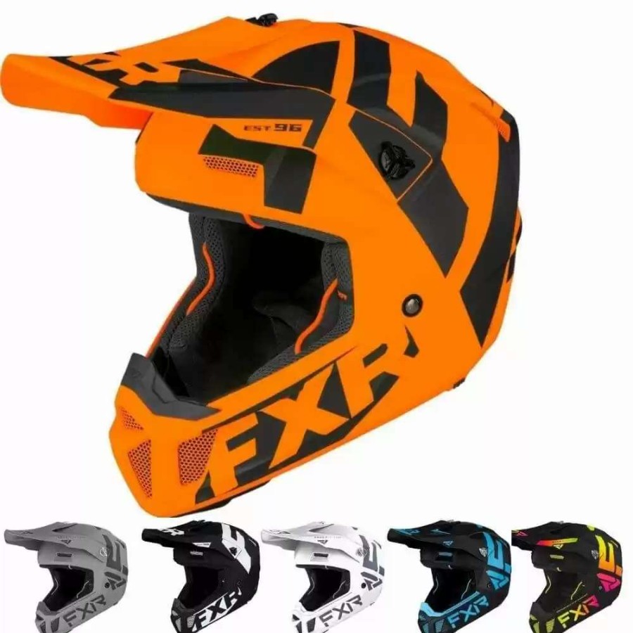 Snowmobile Helmets * | Fxr Racing Clutch Cx Mens Snowmobile Helmets Black/White