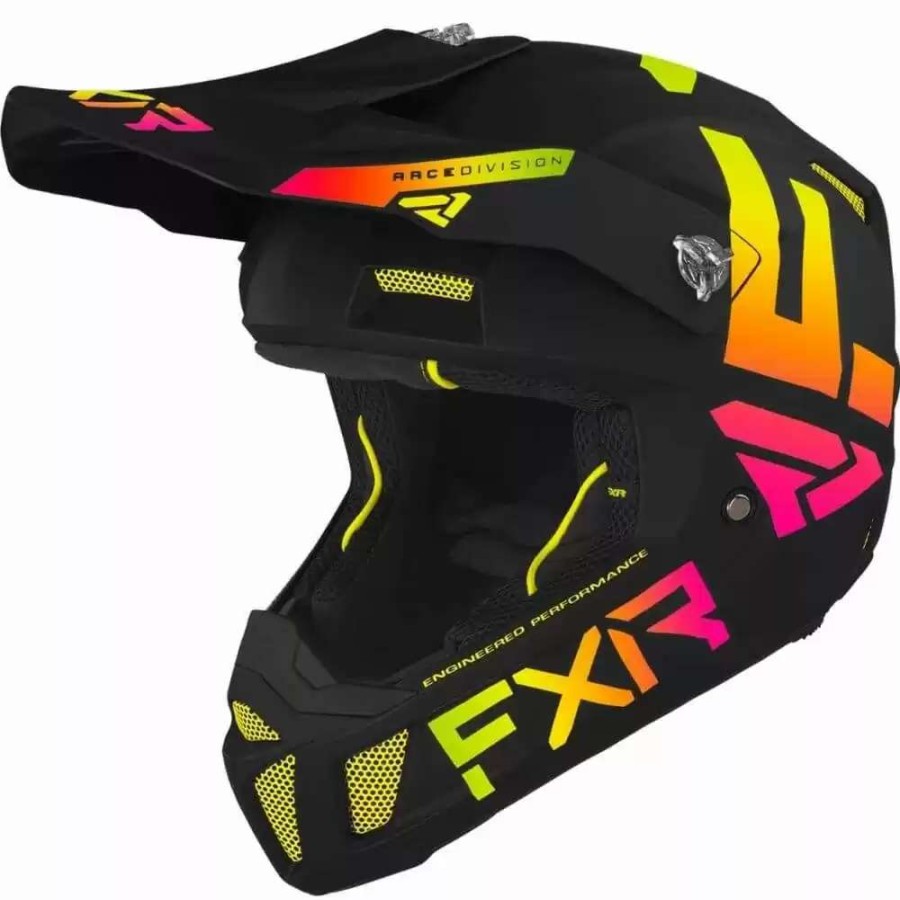 Snowmobile Helmets * | Fxr Racing Clutch Cx Mens Snowmobile Helmets Black/White