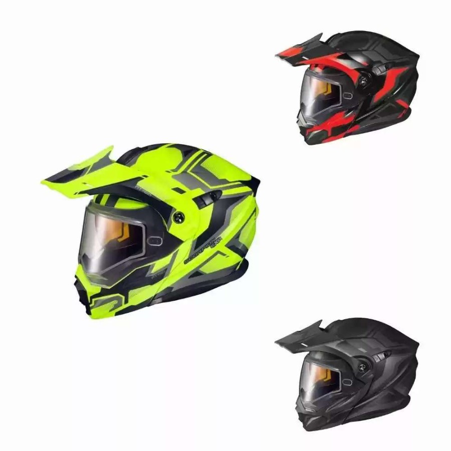 Snowmobile Helmets * | Scorpion Exo-At950 Ellwood Dual Pane Mens Snowmobile Helmet