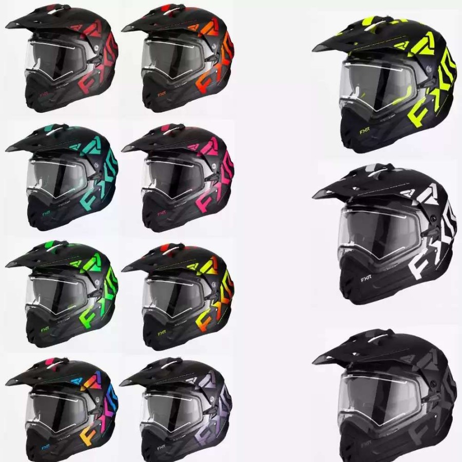 Snowmobile Helmets * | Fxr Mens Torque X Team With E-Shield And Sun Shade Snowmobile Helmets