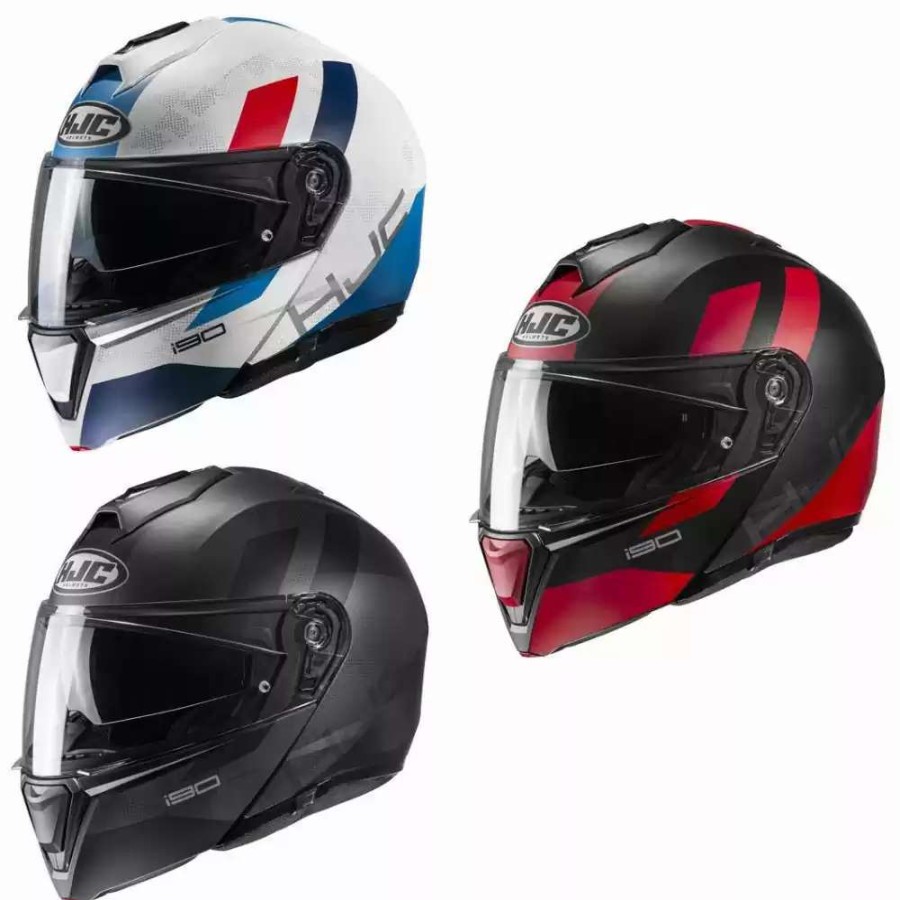 Snowmobile Helmets * | Hjc Modular Snow I90 Syrex Dual Shield Helmets