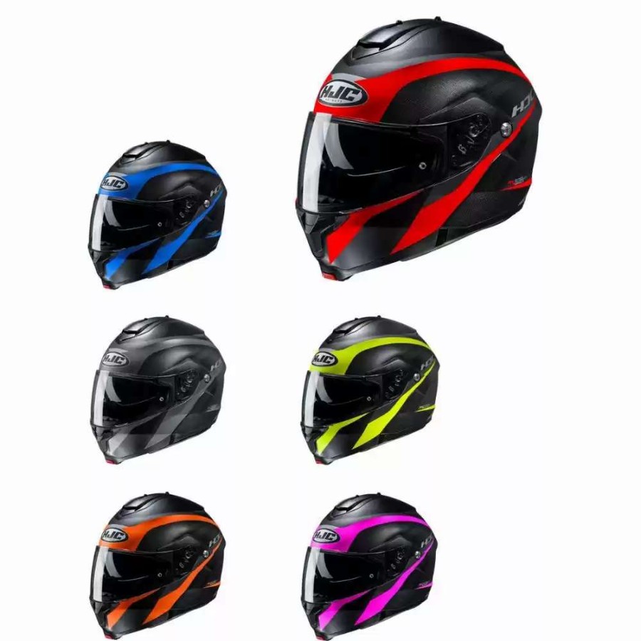 Snowmobile Helmets * | Hjc Modular Snow C91 Taly Dual Shield Helmets