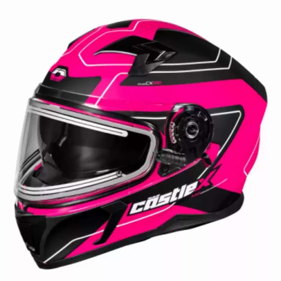 Snowmobile Helmets * | Castle X Snowmobile Mens Cx390 Atlas Electric Helmets