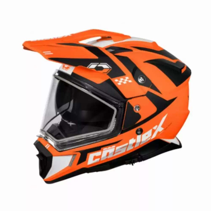 Snowmobile Helmets * | Castle Snowmobile Mens Cx200 Wrath Dual Sport Helmet