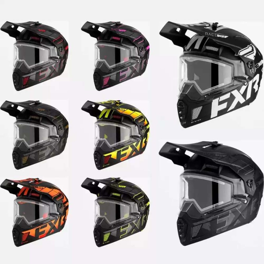 Snowmobile Helmets * | Fxr Mens Clutch X Evo With E-Shield Snowmobile Helmets