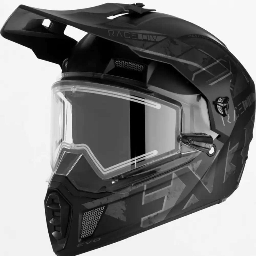 Snowmobile Helmets * | Fxr Mens Clutch X Evo With E-Shield Snowmobile Helmets