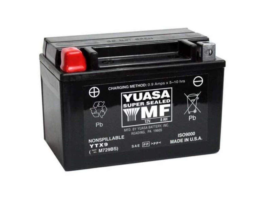 Motorcycle Batteries * | Yuasa Battery Maintenance Free Agm Factory Activated Ytx9-F/A