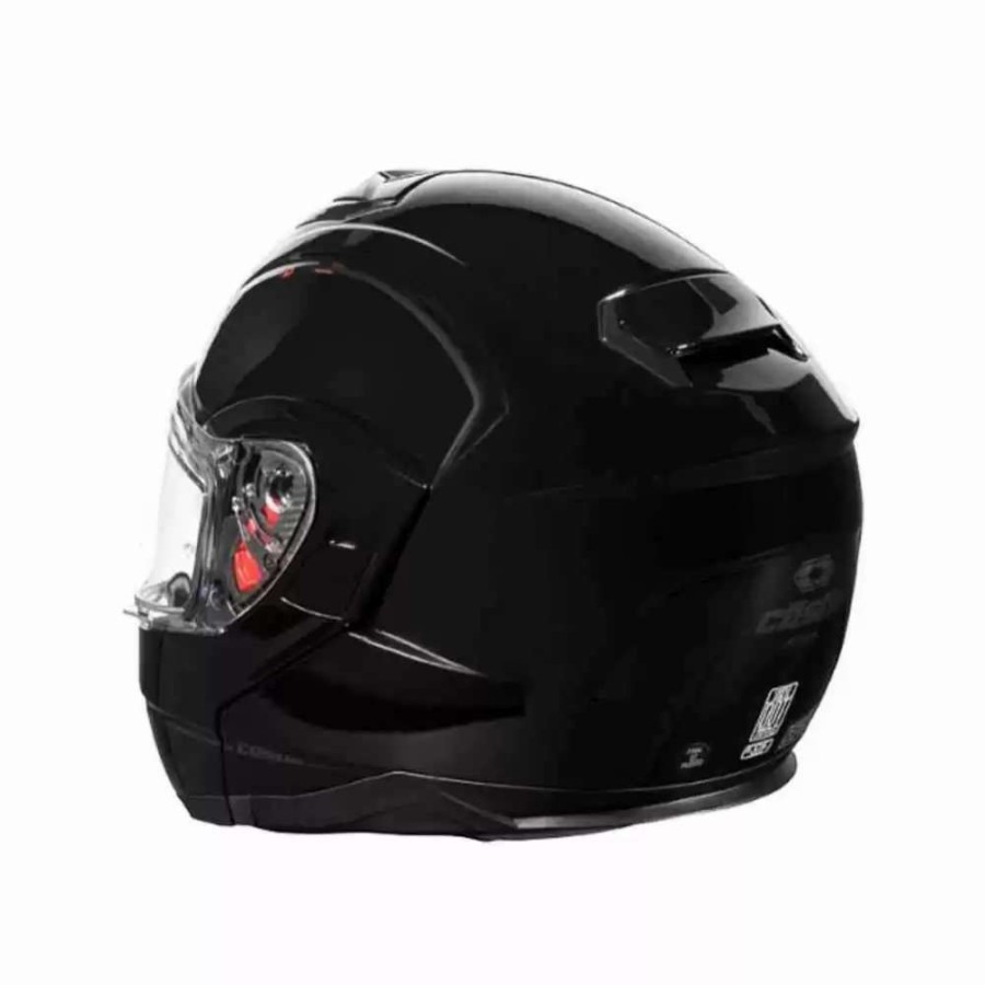 Snowmobile Helmets * | Castle X Atom Sv Solid Mens Snowmobile Helmets Matte Black