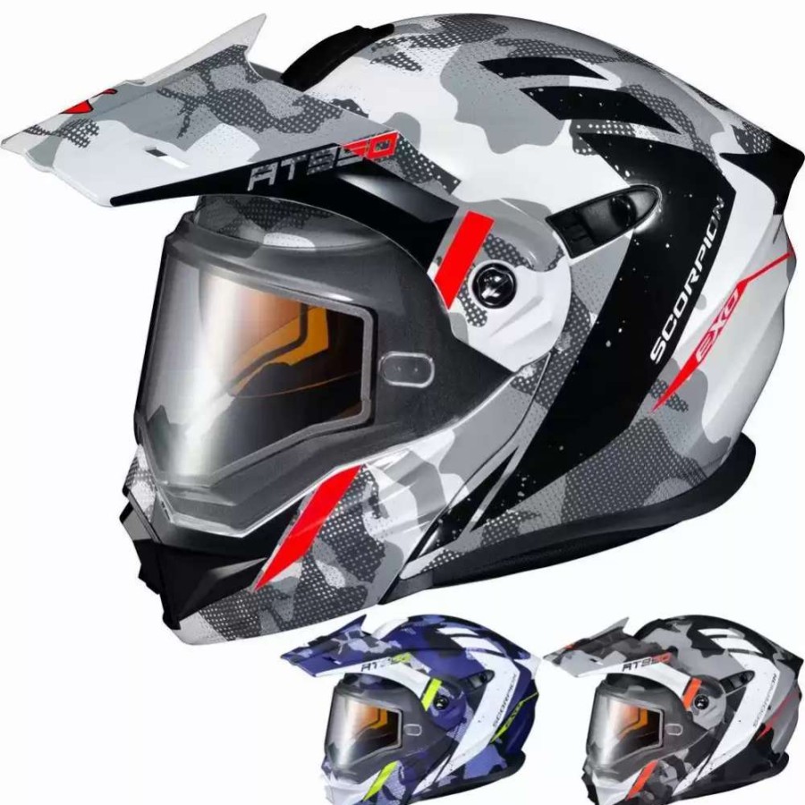 Snowmobile Helmets * | Scorpion Exo-At950 Outrigger Mens Dual Snowmobile Helmets