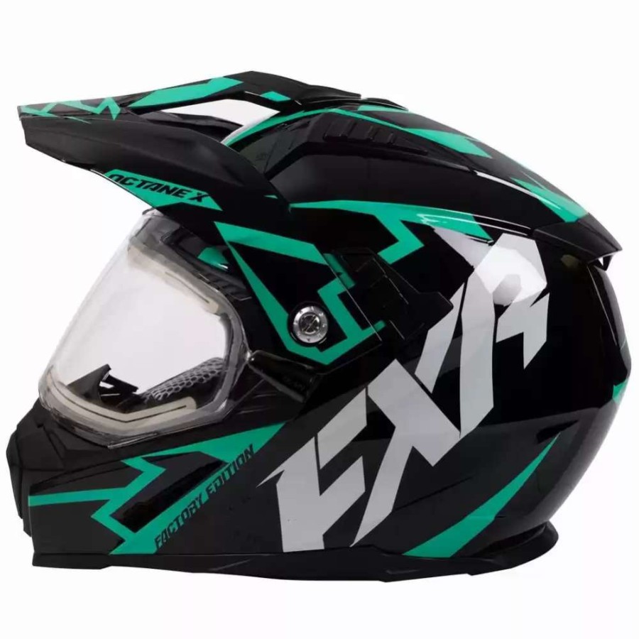 Snowmobile Helmets * | Fxr Racing F20 Octane X Deviant Electric Shield Mens Snowmobile Helmet