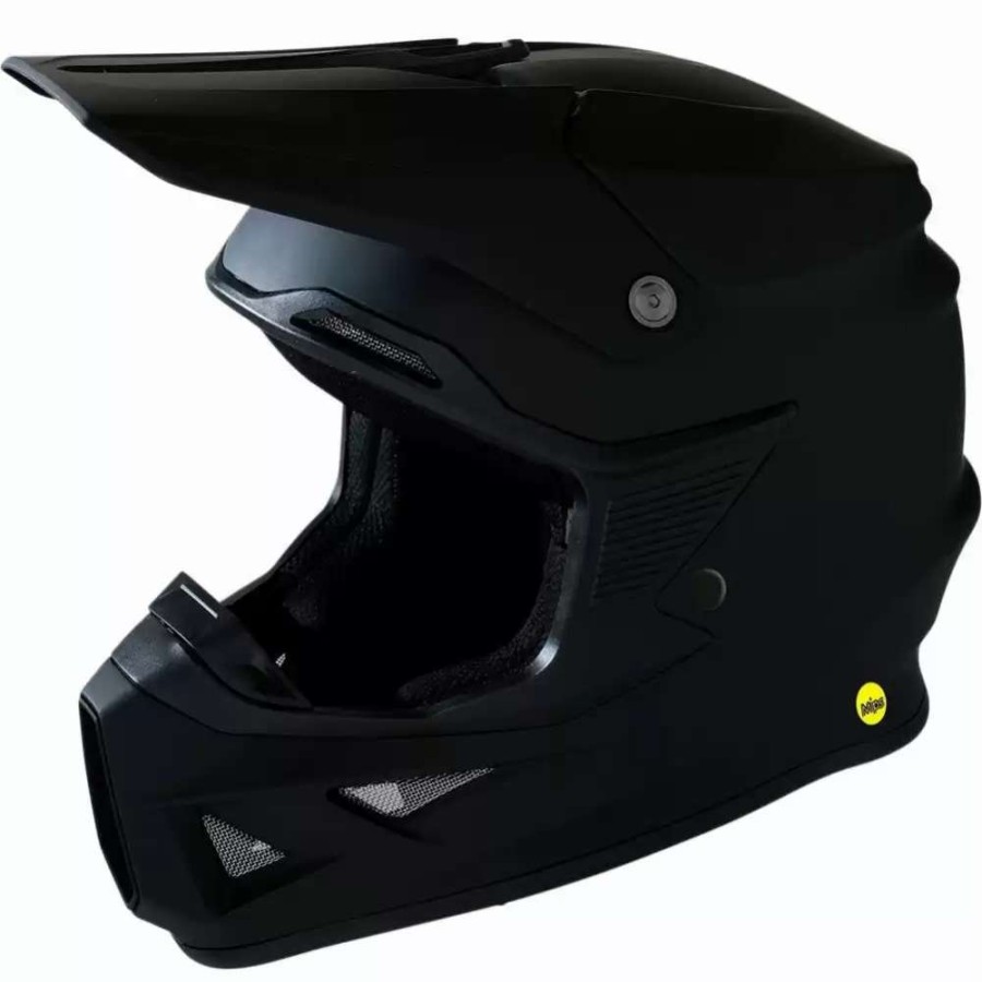 Snowmobile Helmets * | Z1R F.I. Solid Offroad Mens Motocross Helmets Matte Black