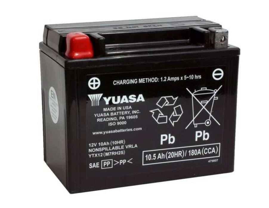 Motorcycle Batteries * | Yuasa Battery Maintenance Free Agm Factory Activated Ytx12