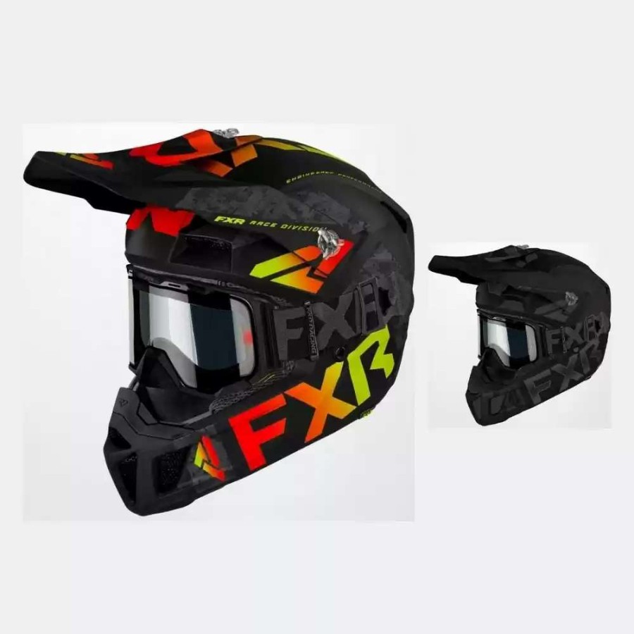 Snowmobile Helmets * | Fxr Mens Clutch Cold Stop Qrs Electric Helmet