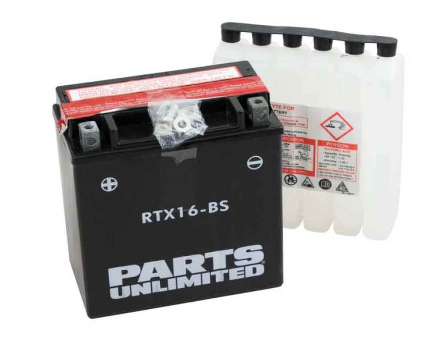 Motorcycle Batteries * | Parts Unlimited Agm Maintenance-Free Battery Ctx16-Bs