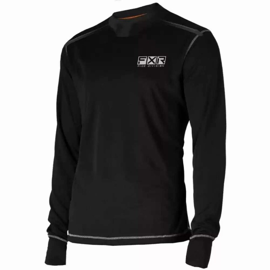 Accessories * | Fxr Racing F20 Endeavor Merino Mens Long Sleeve Jerseys Black