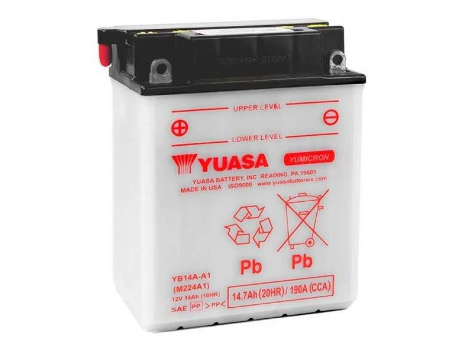 Motorcycle Batteries * | Yuasa High Performance Conventional (Agm) Batteries Yb14A-A1