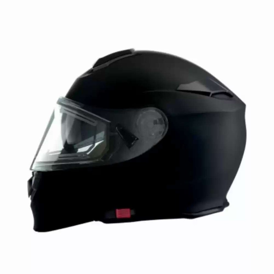 Snowmobile Helmets * | Z1R Solaris Electric Mens Modular Snowmobile Black Helmet