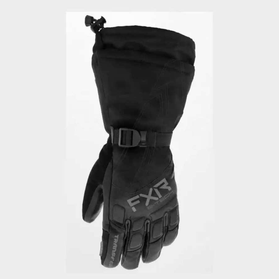 Snowmobile Gloves * | Fxr Mens Transfer E-Tech Gauntlet Black Gloves