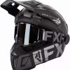 Snowmobile Helmets * | Fxr Racing Clutch Cold Stop Qrs Mens Snowmobile Helmets Black Ops