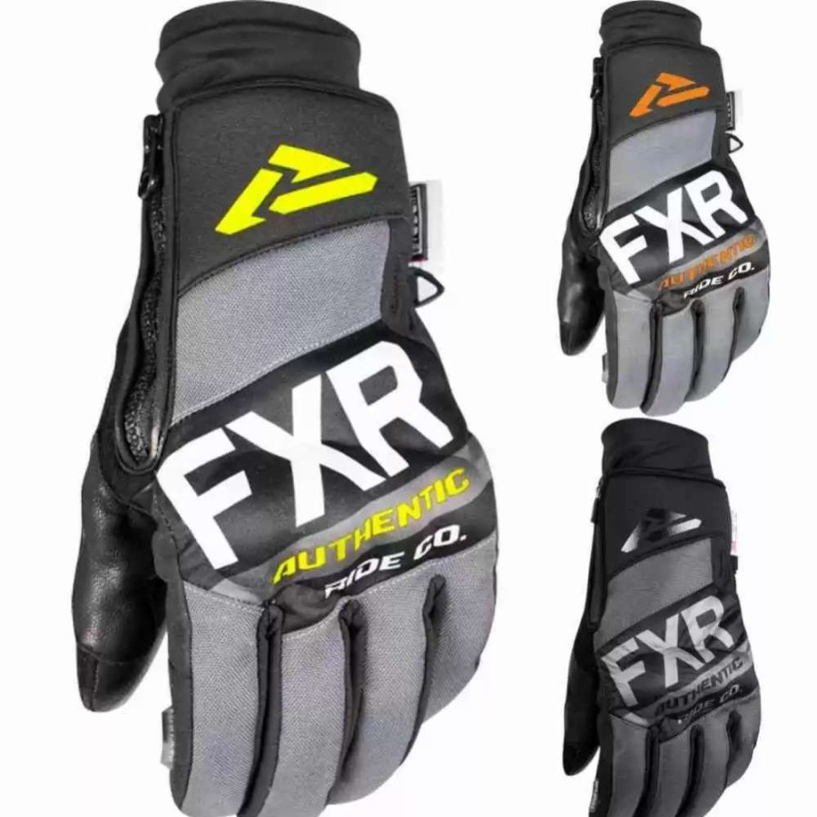 Snowmobile Gloves * | Fxr Racing F19 Transfer Pro-Tec Mens Snowmobile Gloves Black/Orange