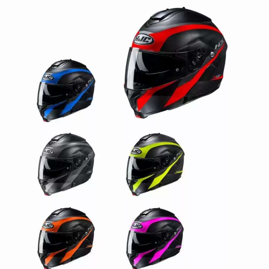 Snowmobile Helmets * | Hjc Modular Snow C91 Taly Electric Shield Helmets