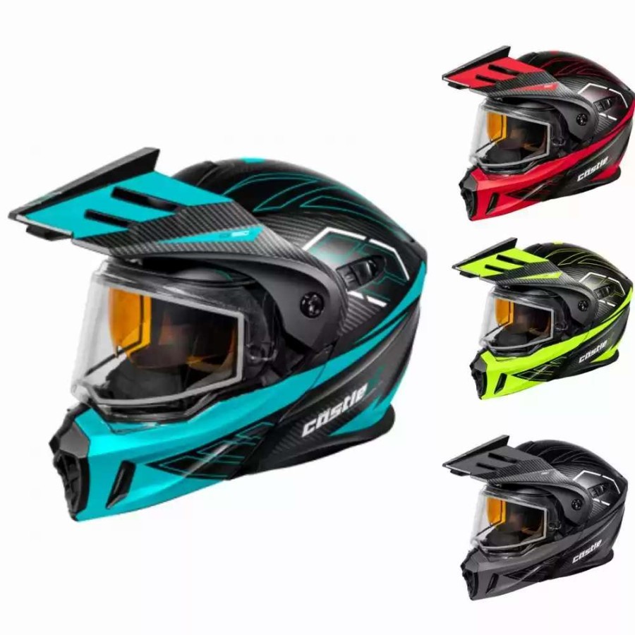 Snowmobile Helmets * | Castle Snowmobile Cx950 V2 Fierce Mens Modular Helmets