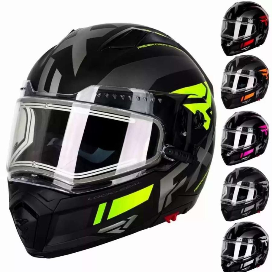 Snowmobile Helmets * | Fxr Racing F20 Maverick Modular Electric Shield Mens Snowmobile Helmet