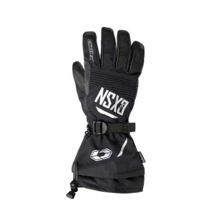 Snowmobile Gloves * | Castle Mens Rival Black Gloves