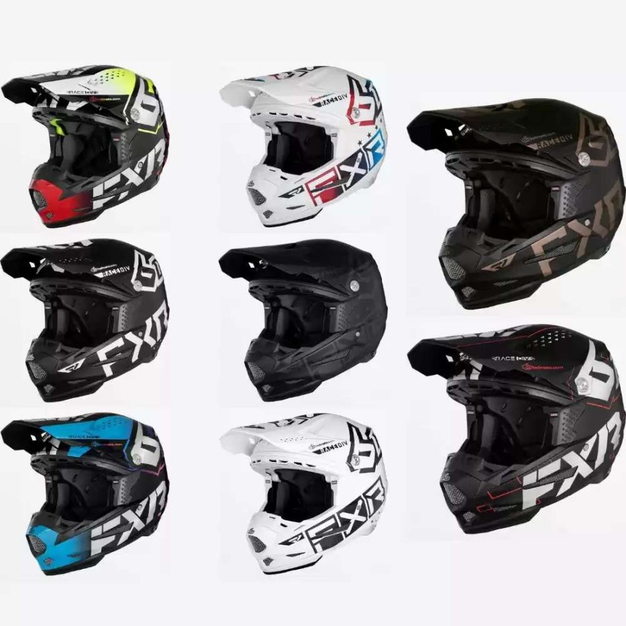 Snowmobile Helmets * | Fxr Mens 6D Atr-2 Race Div Snowmobile Helmets