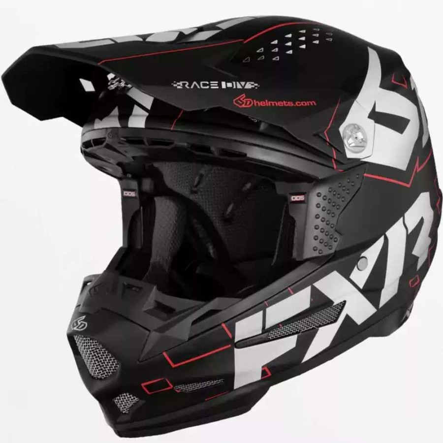 Snowmobile Helmets * | Fxr Mens 6D Atr-2 Race Div Snowmobile Helmets