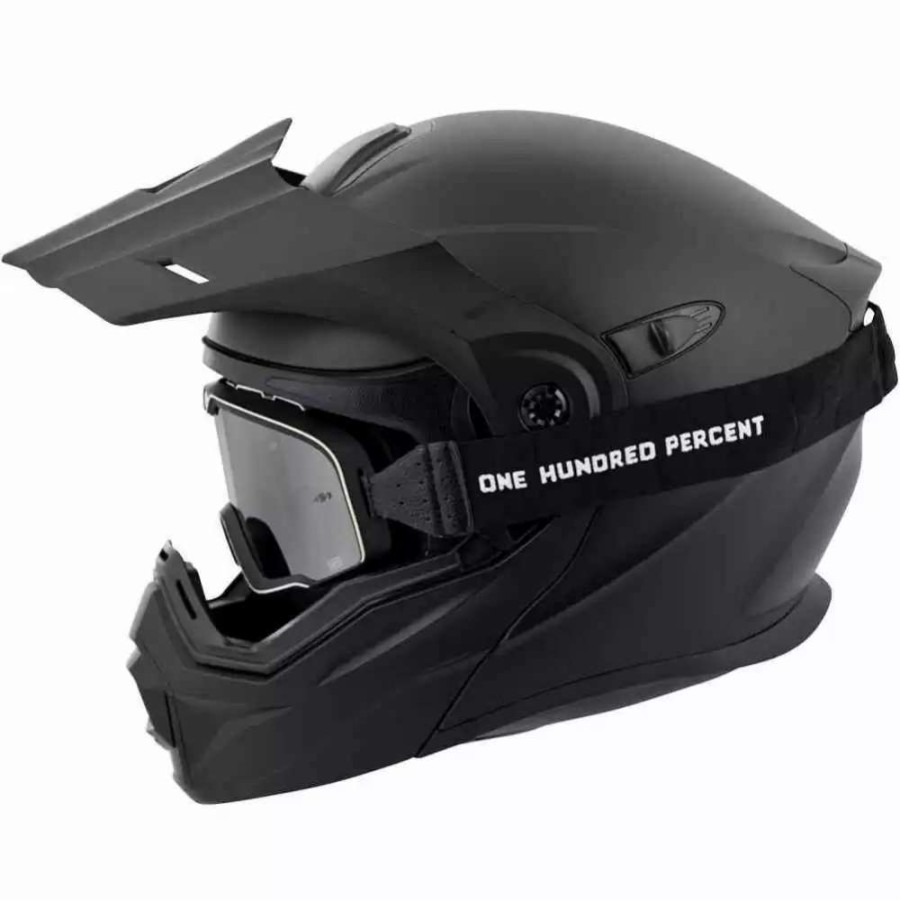 Snowmobile Helmets * | Scorpion Exo-At950 Solid Electric Shield Mens Modular Snowmobile Helmets Matte Black