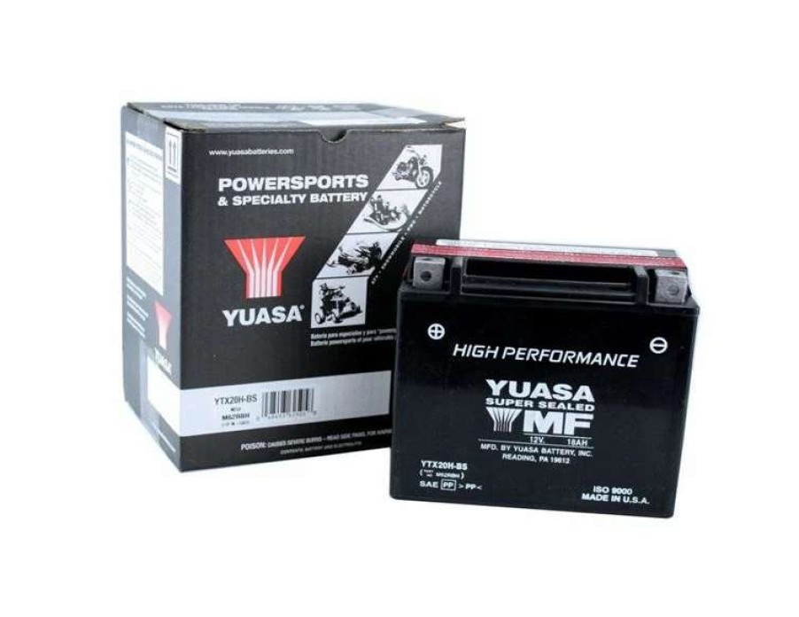 Motorcycle Batteries * | Yuasa Battery Maintenance Free Agm High Performance Ytx20H-Bs