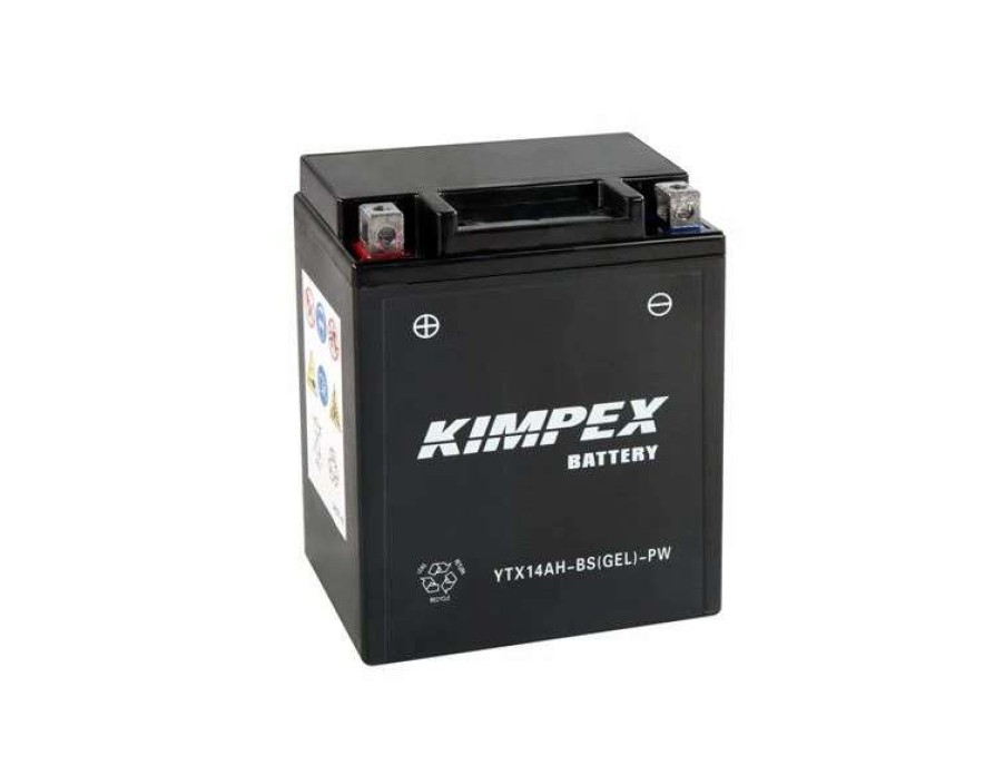 Motorcycle Batteries * | Kimpex Battery Maintenance Free Agm High Performance Ytx14Ah-Bs(Gel)