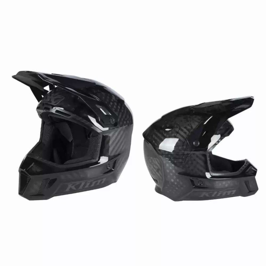 Snowmobile Helmets * | Klim F3 Carbon Ece Mens Snowmobile Phantom Helmet