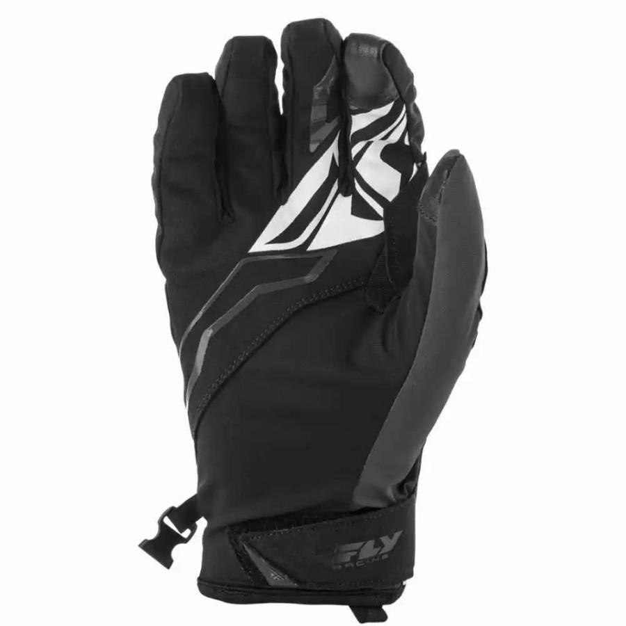 Snowmobile Gloves * | Fly Racing Title Black/Grey Mens Snowmobile Gloves