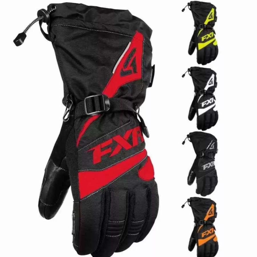 Snowmobile Gloves * | Fxr Racing F19 Fuel Mens Snowmobile Gloves Black/Charcoal