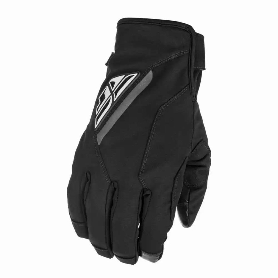 Snowmobile Gloves * | Fly Racing Title Black Mens Snowmobile Gloves