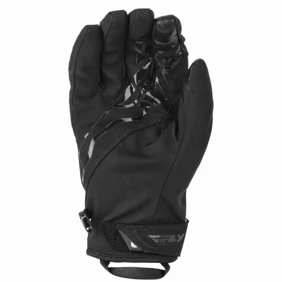 Snowmobile Gloves * | Fly Racing Title Black Mens Snowmobile Gloves