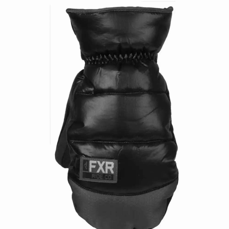 Snowmobile Gloves * | Fxr Racing F20 Aspen Short Cuff Mens Snowmobile Mitt Black