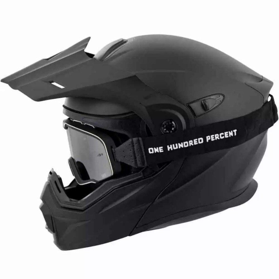 Snowmobile Helmets * | Scorpion Exo-At950 Solid Dual Pane Mens Modular Snowmobile Helmets Matte Black