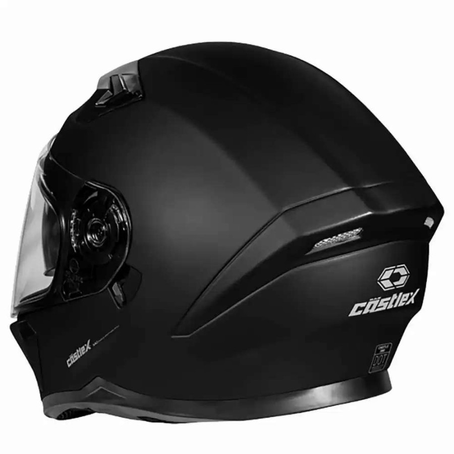 Snowmobile Helmets * | Castle X Snowmobile Mens Cx935 Solid Matte Black Helmet